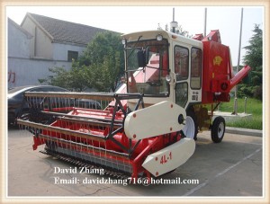 65hp 2562mm 4L-1 soybean combine harvester for sale