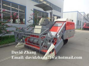 2m Rubber track 4LZ-2.0D 4LZ-3.0 self-propelled full feed rice wheat combine harvester for sale